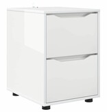 VidaXL Opbergkast Hoogglans wit 40 x 48 x 57 cm Bewerkt hout