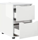 VidaXL Opbergkast Hoogglans wit 40 x 48 x 57 cm Bewerkt hout