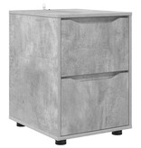 VidaXL Opbergkast Beton Grijs 40 x 48 x 57 cm Bewerkt hout