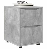 VidaXL Opbergkast Beton Grijs 40 x 48 x 57 cm Bewerkt hout