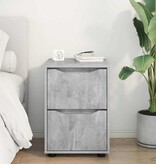 VidaXL Opbergkast Beton Grijs 40 x 48 x 57 cm Bewerkt hout