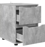 VidaXL Opbergkast Beton Grijs 40 x 48 x 57 cm Bewerkt hout
