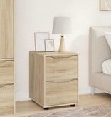 VidaXL Opbergkast Sonoma Eiken 40 x 48 x 57 cm Bewerkt hout