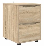 VidaXL Opbergkast Sonoma Eiken 40 x 48 x 57 cm Bewerkt hout