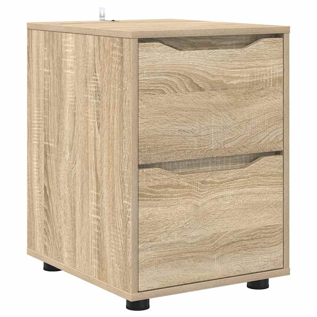 VidaXL Opbergkast Sonoma Eiken 40 x 48 x 57 cm Bewerkt hout