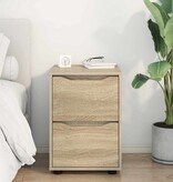 VidaXL Opbergkast Sonoma Eiken 40 x 48 x 57 cm Bewerkt hout