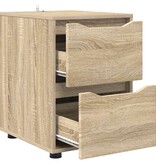 VidaXL Opbergkast Sonoma Eiken 40 x 48 x 57 cm Bewerkt hout