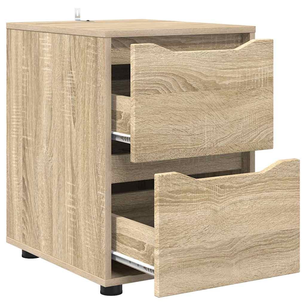 VidaXL Opbergkast Sonoma Eiken 40 x 48 x 57 cm Bewerkt hout