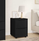 VidaXL Opbergkast Zwart 40 x 48 x 57 cm Bewerkt hout