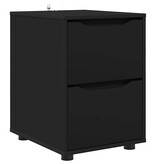 VidaXL Opbergkast Zwart 40 x 48 x 57 cm Bewerkt hout