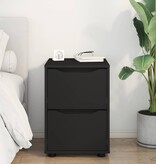 VidaXL Opbergkast Zwart 40 x 48 x 57 cm Bewerkt hout