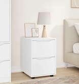 VidaXL Opbergkast Wit 40 x 48 x 57 cm Bewerkt hout