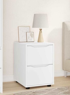 VidaXL Opbergkast Wit 40 x 48 x 57 cm Bewerkt hout