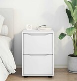 VidaXL Opbergkast Wit 40 x 48 x 57 cm Bewerkt hout