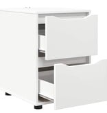 VidaXL Opbergkast Wit 40 x 48 x 57 cm Bewerkt hout