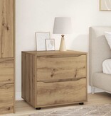 VidaXL Opbergkast Artisan Eiken 60 x 48 x 57 cm Bewerkt hout