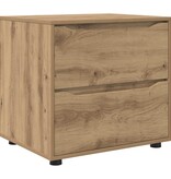 VidaXL Opbergkast Artisan Eiken 60 x 48 x 57 cm Bewerkt hout