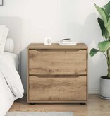 VidaXL Opbergkast Artisan Eiken 60 x 48 x 57 cm Bewerkt hout