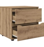 VidaXL Opbergkast Artisan Eiken 60 x 48 x 57 cm Bewerkt hout