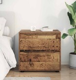 VidaXL Opbergkast Oud Hout 60 x 48 x 57 cm Bewerkt hout