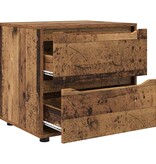 VidaXL Opbergkast Oud Hout 60 x 48 x 57 cm Bewerkt hout