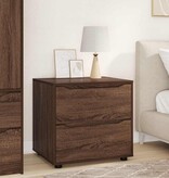 VidaXL Opbergkast Bruin Eiken 60 x 48 x 57 cm Bewerkt hout