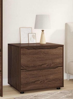 VidaXL Opbergkast Bruin Eiken 60 x 48 x 57 cm Bewerkt hout