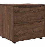 VidaXL Opbergkast Bruin Eiken 60 x 48 x 57 cm Bewerkt hout