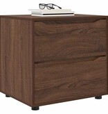 VidaXL Opbergkast Bruin Eiken 60 x 48 x 57 cm Bewerkt hout