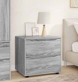 VidaXL Opbergkast Grijs Sonoma 60 x 48 x 57 cm Bewerkt hout