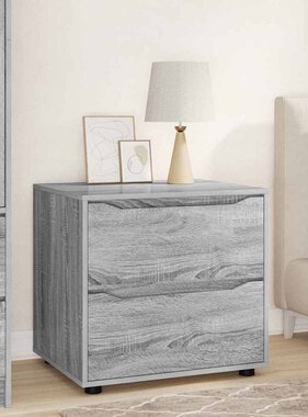VidaXL Opbergkast Grijs Sonoma 60 x 48 x 57 cm Bewerkt hout