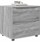 VidaXL Opbergkast Grijs Sonoma 60 x 48 x 57 cm Bewerkt hout