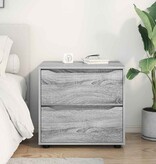 VidaXL Opbergkast Grijs Sonoma 60 x 48 x 57 cm Bewerkt hout