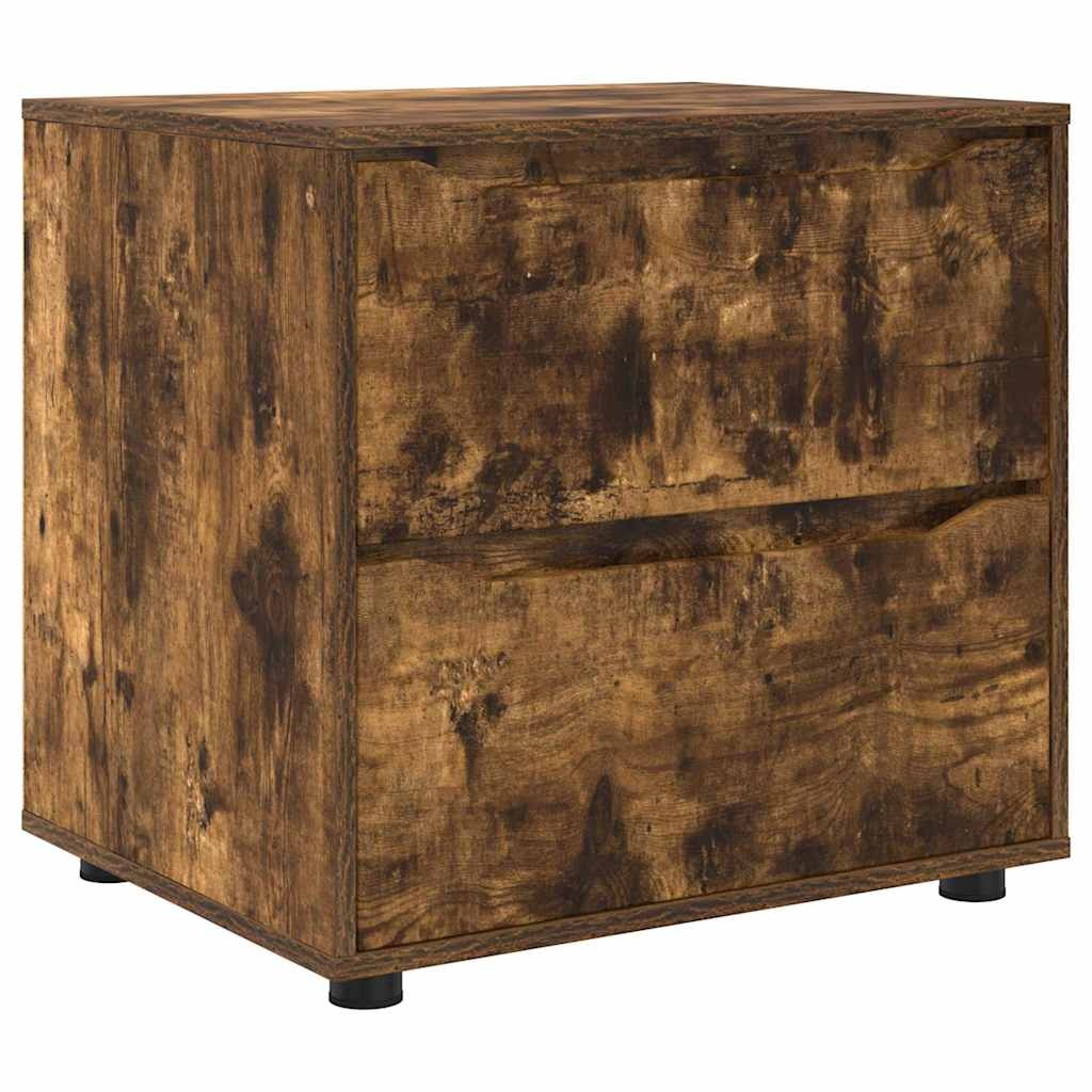 VidaXL Opbergkast Gerookt eiken 60 x 48 x 57 cm Bewerkt hout