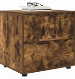 VidaXL Opbergkast Gerookt eiken 60 x 48 x 57 cm Bewerkt hout