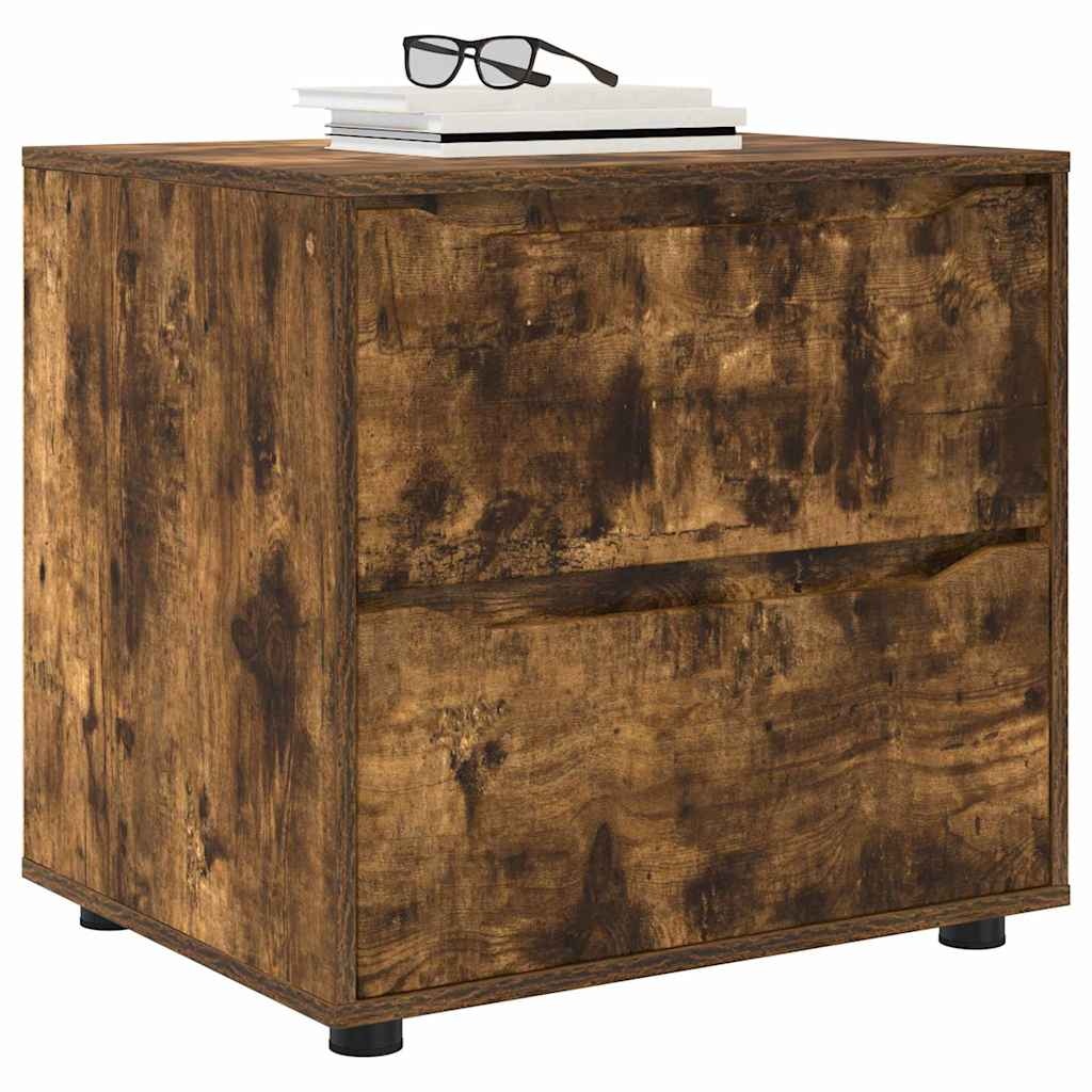 VidaXL Opbergkast Gerookt eiken 60 x 48 x 57 cm Bewerkt hout