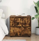 VidaXL Opbergkast Gerookt eiken 60 x 48 x 57 cm Bewerkt hout