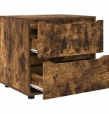 VidaXL Opbergkast Gerookt eiken 60 x 48 x 57 cm Bewerkt hout