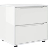 VidaXL Opbergkast Hoogglans wit 60 x 48 x 57 cm Bewerkt hout