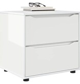 VidaXL Opbergkast Hoogglans wit 60 x 48 x 57 cm Bewerkt hout