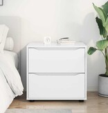 VidaXL Opbergkast Hoogglans wit 60 x 48 x 57 cm Bewerkt hout