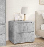 VidaXL Opbergkast Beton Grijs 60 x 48 x 57 cm Bewerkt hout