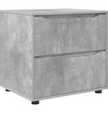 VidaXL Opbergkast Beton Grijs 60 x 48 x 57 cm Bewerkt hout