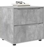 VidaXL Opbergkast Beton Grijs 60 x 48 x 57 cm Bewerkt hout