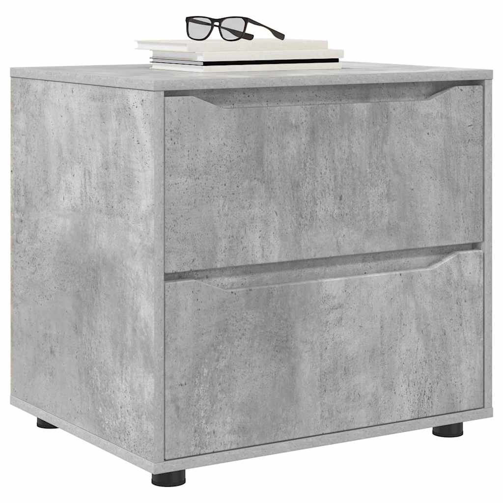 VidaXL Opbergkast Beton Grijs 60 x 48 x 57 cm Bewerkt hout