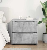 VidaXL Opbergkast Beton Grijs 60 x 48 x 57 cm Bewerkt hout