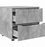VidaXL Opbergkast Beton Grijs 60 x 48 x 57 cm Bewerkt hout