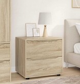 VidaXL Opbergkast Sonoma Eiken 60 x 48 x 57 cm Bewerkt hout