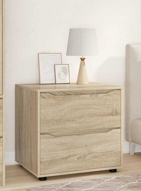 VidaXL Opbergkast Sonoma Eiken 60 x 48 x 57 cm Bewerkt hout