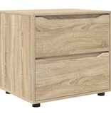 VidaXL Opbergkast Sonoma Eiken 60 x 48 x 57 cm Bewerkt hout